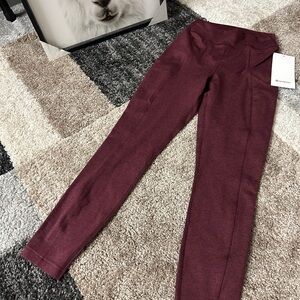 Lululemon Women's Burgundy Leggings